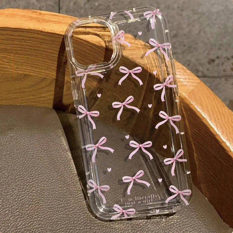 Pink Heart Bow Phone Case